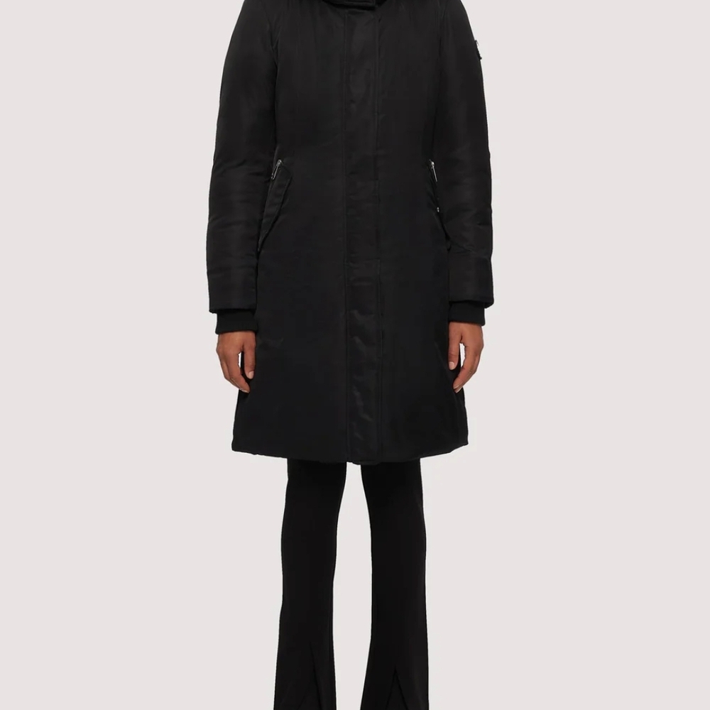 Noize Black Long Winter Coat Flaws